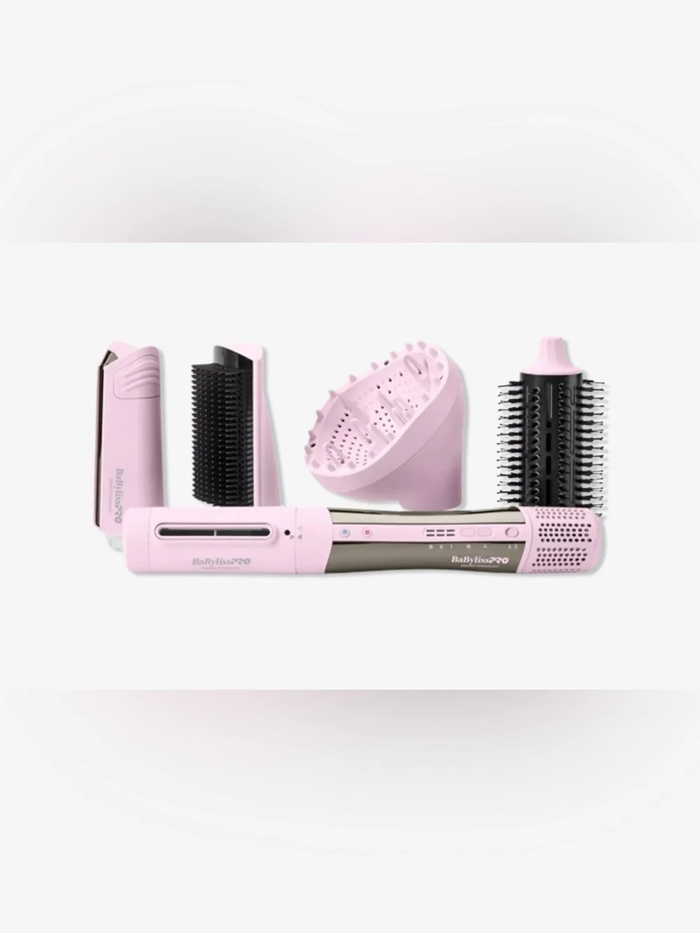 BaBylissPRO Pink 5-in-1 Styling Tool with Brush & Diffuser